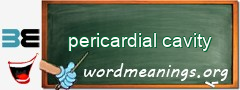 WordMeaning blackboard for pericardial cavity